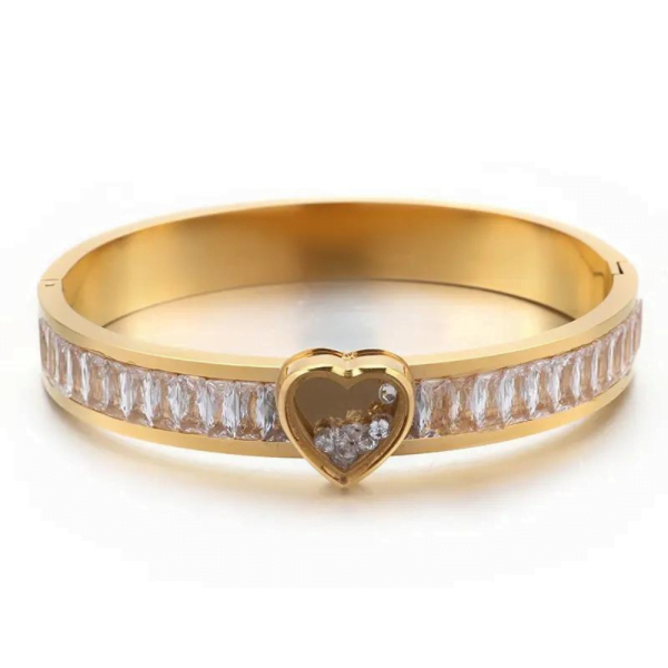 Transparent Heart Bracelet